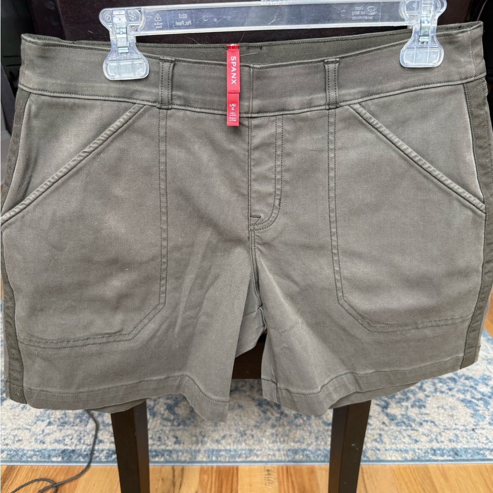 SPANX Olive Green Shorts